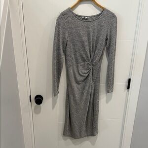 Dex Heather Gray Long Sleeve Dress size XS